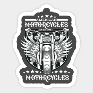 American Motorcyle Style Sticker